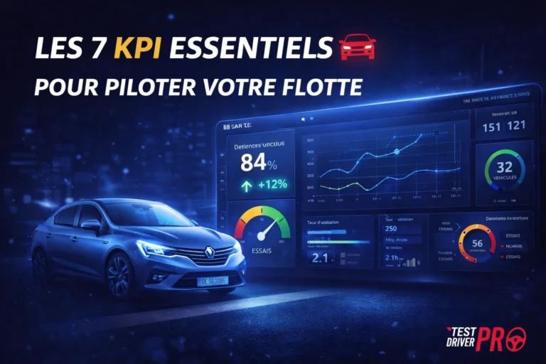Les 7 KPIs indispensables pour piloter votre flotte de véhicules d&rsquo;essai